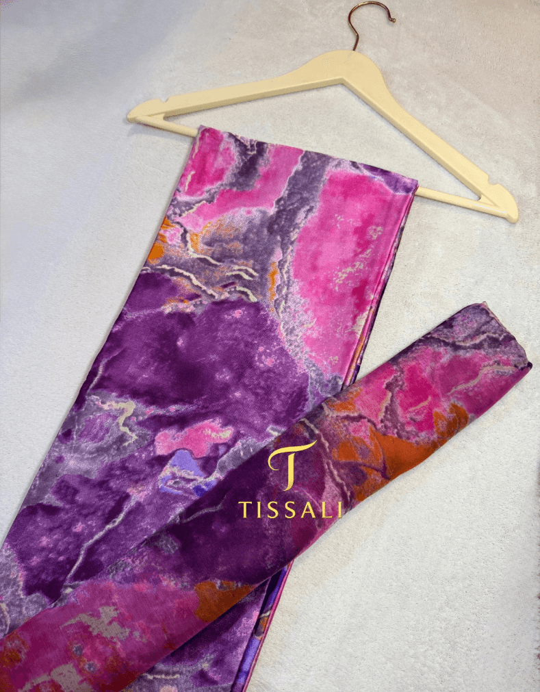 SLIK SOIE ✨ marbré oriental violet rose