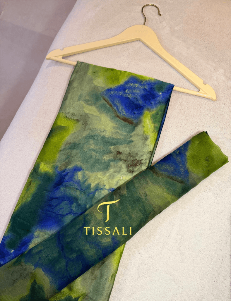 SLIK SOIE AVEC VOILE ✨marbré kich vert