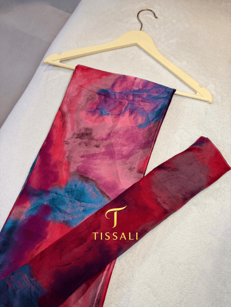 SLIK SOIE AVEC VOILE ✨marbré kich rose
